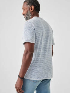 Faherty Men's Short- Sleeve Indigo Pocket Tee Faherty Men's Short- Sleeve Indigo Pocket Tee -Ski Outlet Shop MKC0120 d